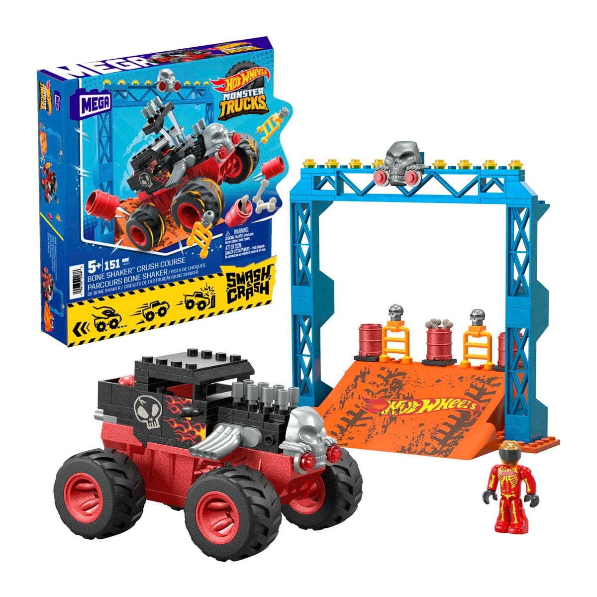 Mega Construx - Bloques de construcción Pista Bone Shaker MEGA Hot Wheels. - Image 1