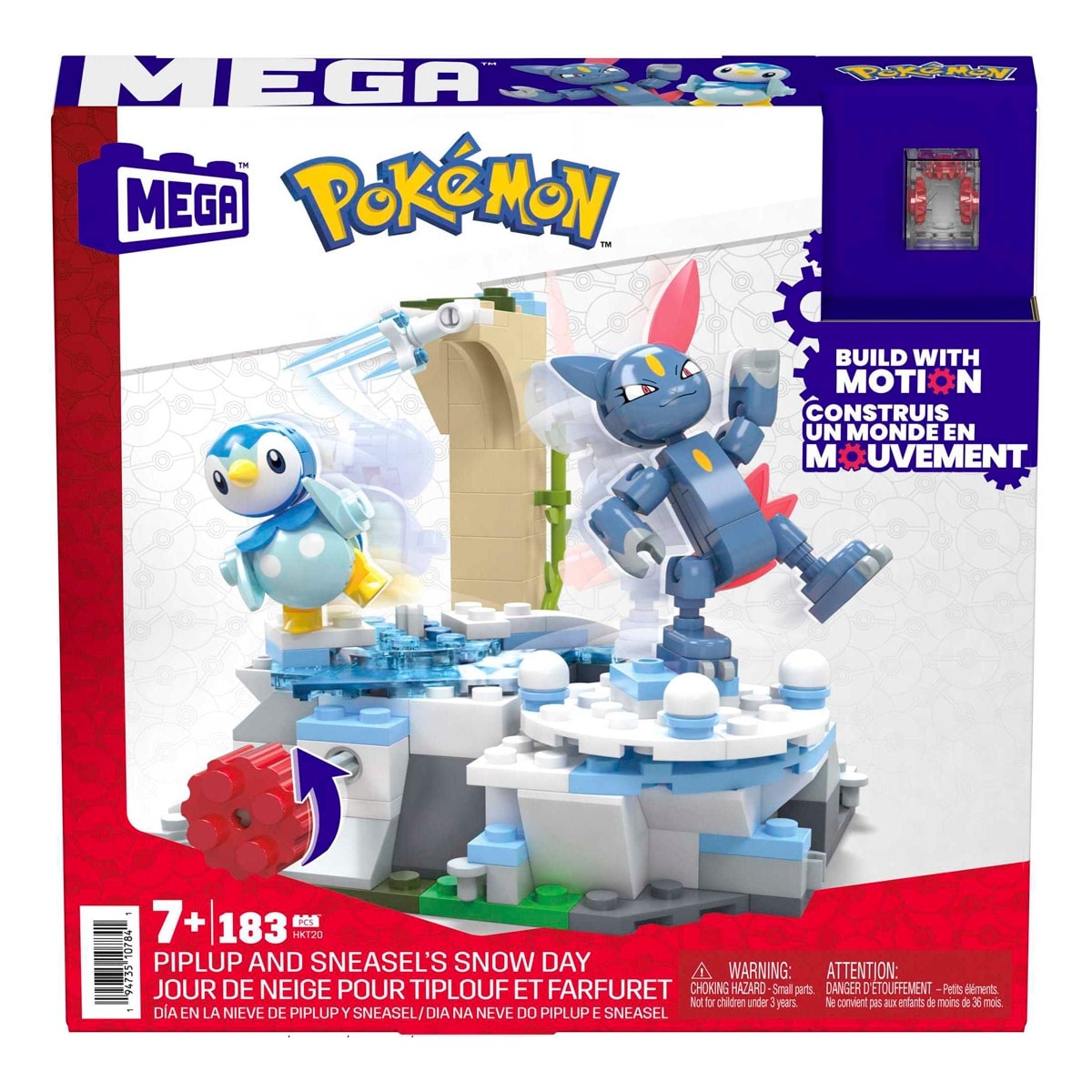 Mega Construx - Bloques de construcción Pokémon Piplup y Sneasel se relajan MEGA Construx. - Image 1
