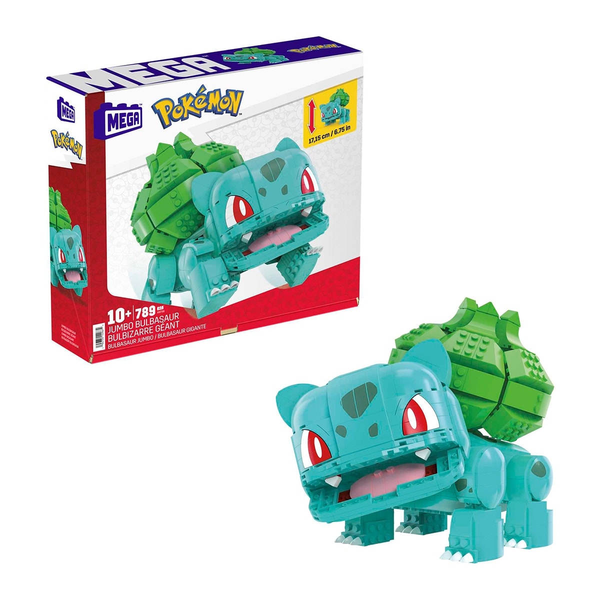 Mega Construx - Bloques de construcción Pokémon Bulbasaur gigante Mega. - Image 1