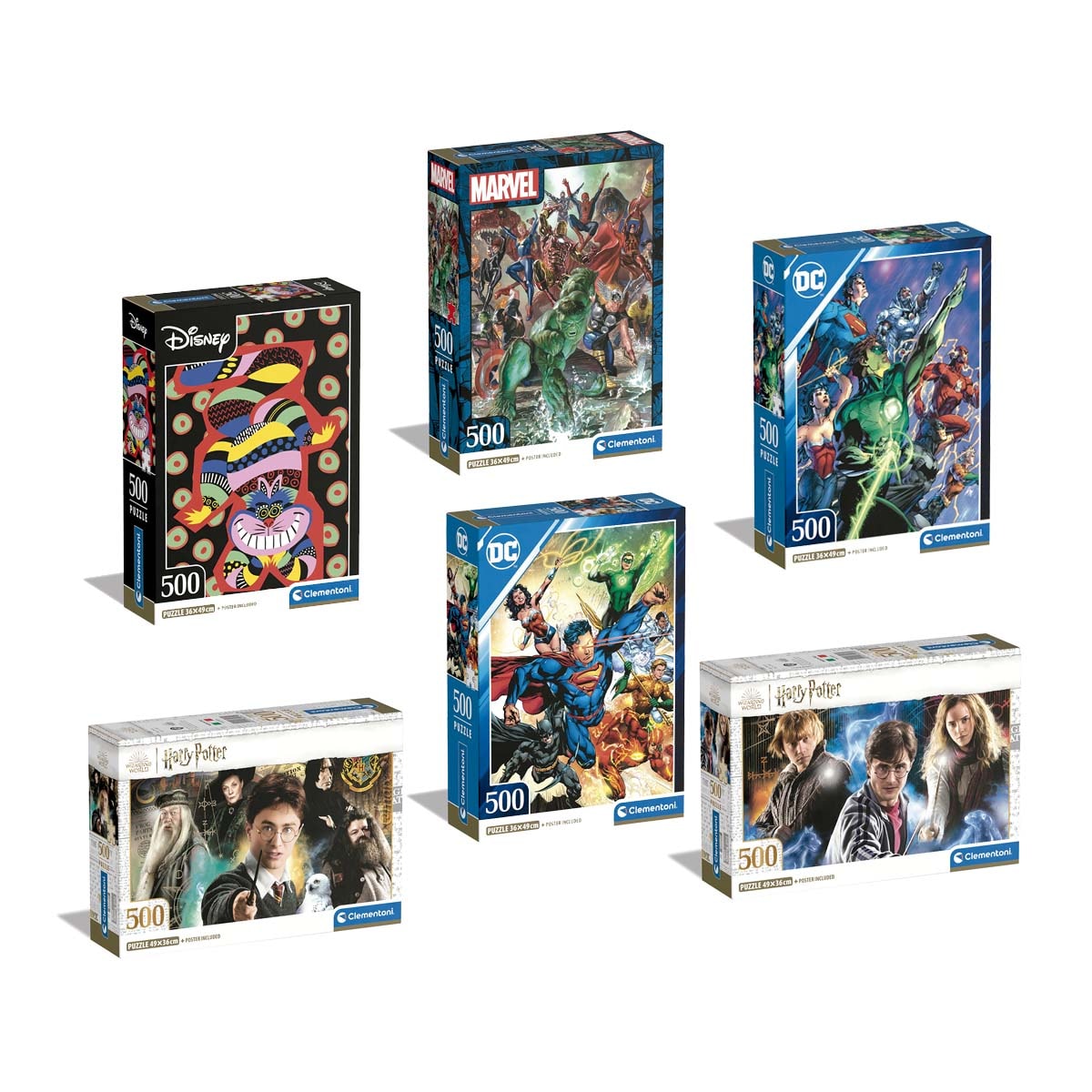 Clementoni - Puzzle 500 piezas Compact Licencia Clementoni modelos surtidos. - Image 1