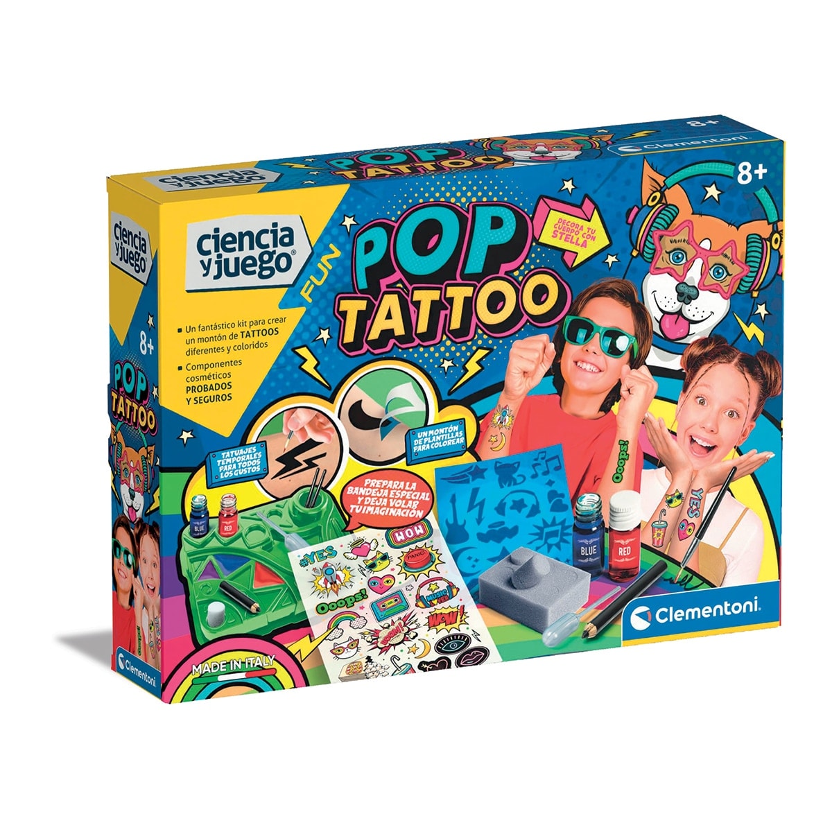 Clementoni - Kit Pop Tattoos. - Image 1