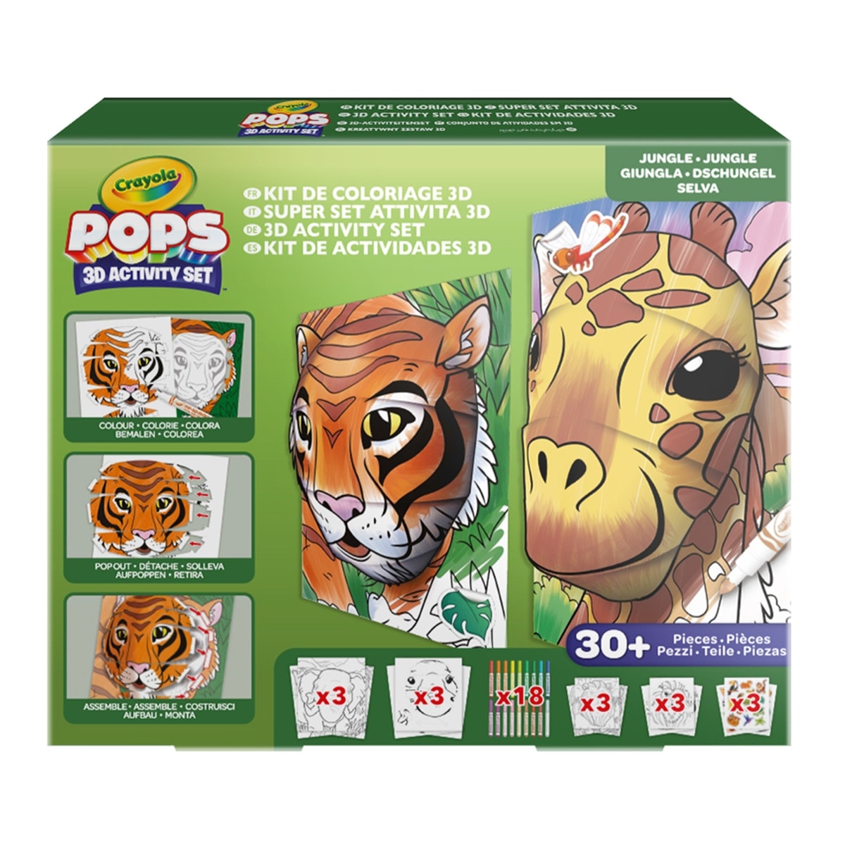 Crayola - Set de actividades Super Set Color Pops 3D Jungle Crayola. - Image 1