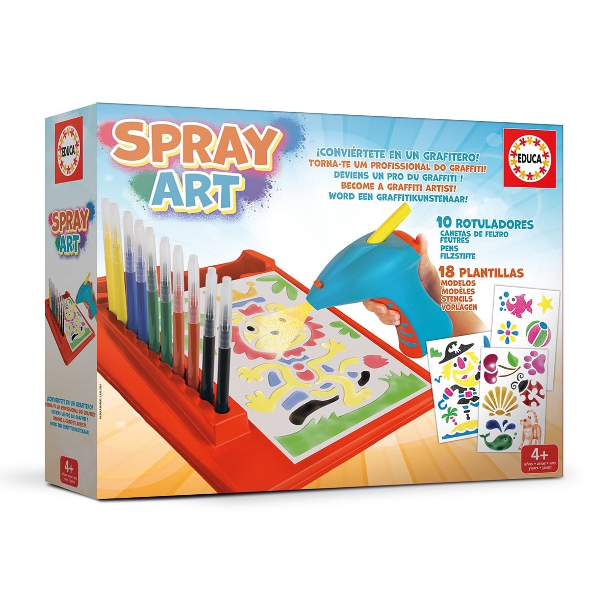 Educa Borrás - Aerografo Manualidad SPRAY ART. - Image 1