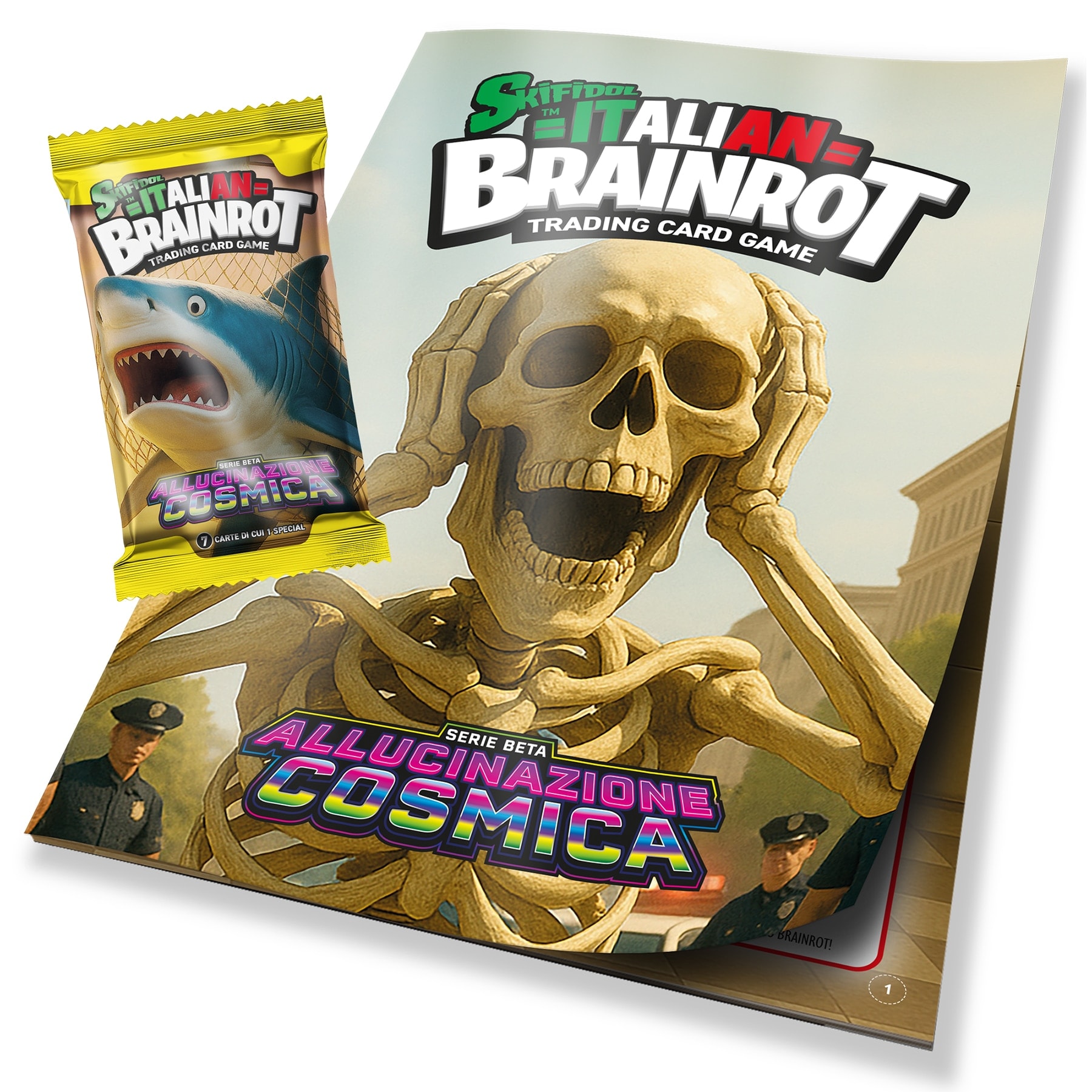Asmodee - Juego de Mesa Italian Brainrot Trading Card Game Album + Sobre Asmodee modelos surtidos. - Image 1