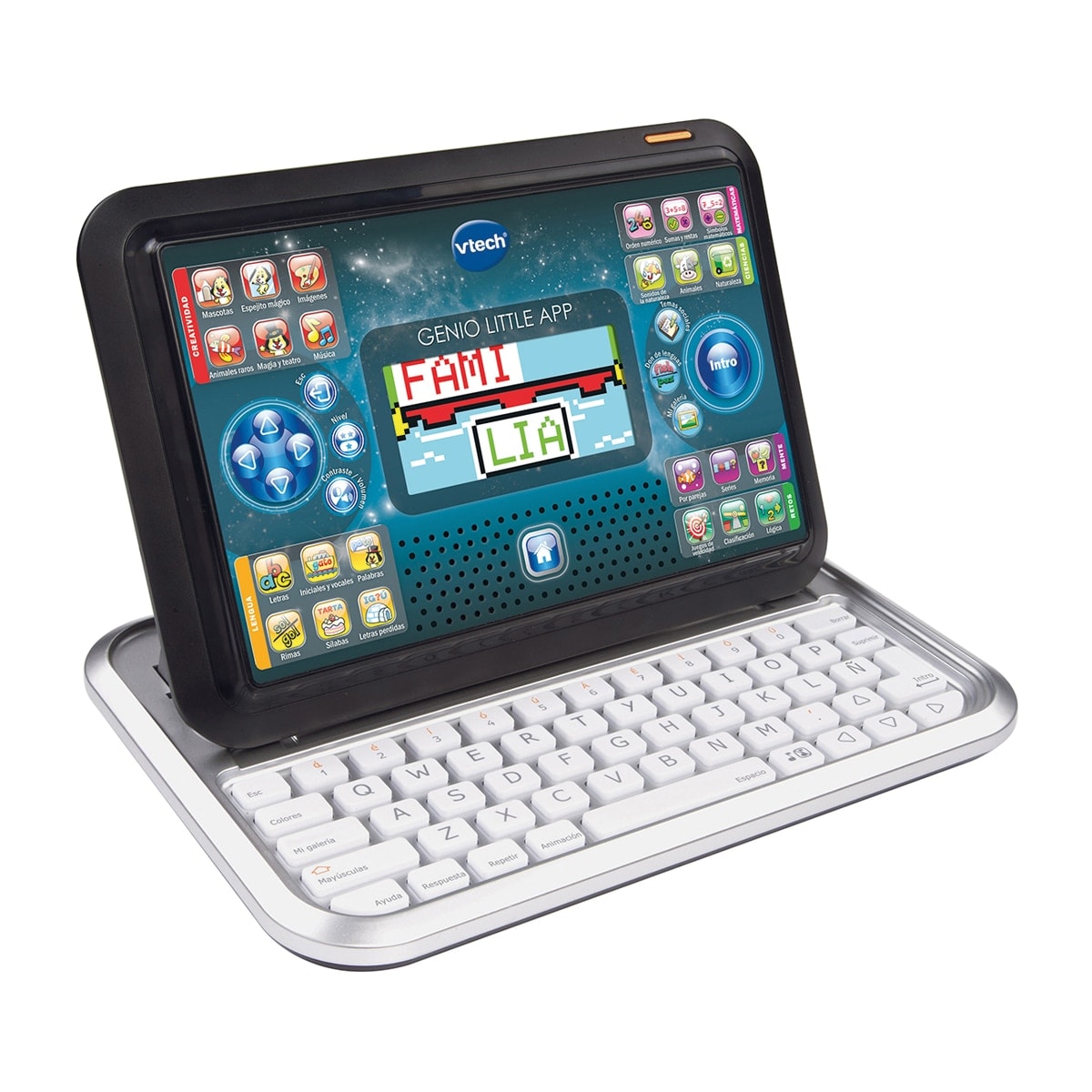 VTech - Genio Little app azul Ordenador tableta infantil con más de 80 actividades que enseñan inglés, matemáticas, ciencias VTech. - Image 1