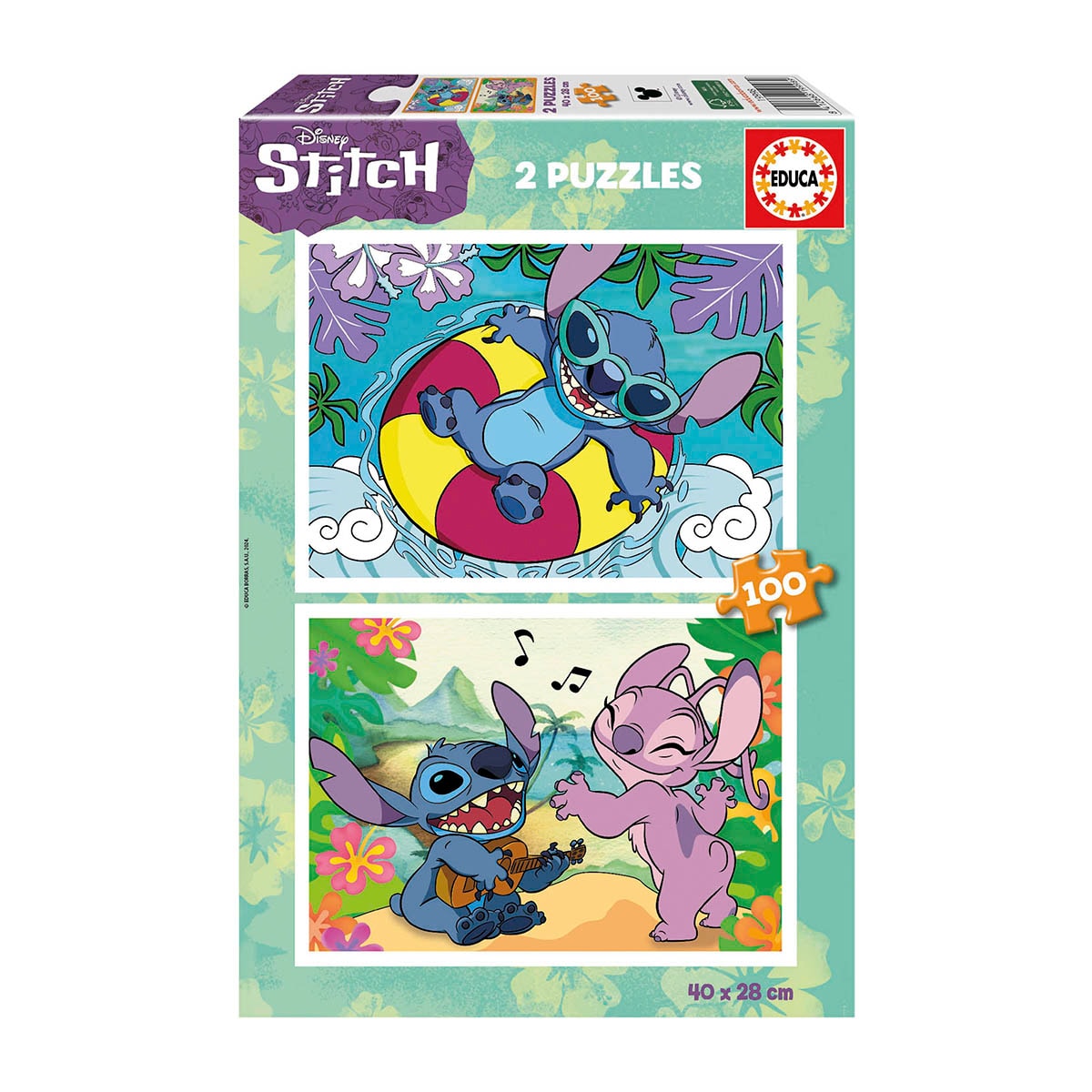 Educa Borrás - Puzzle 2X100 Piezas Disney Educa Borrás. - Image 1