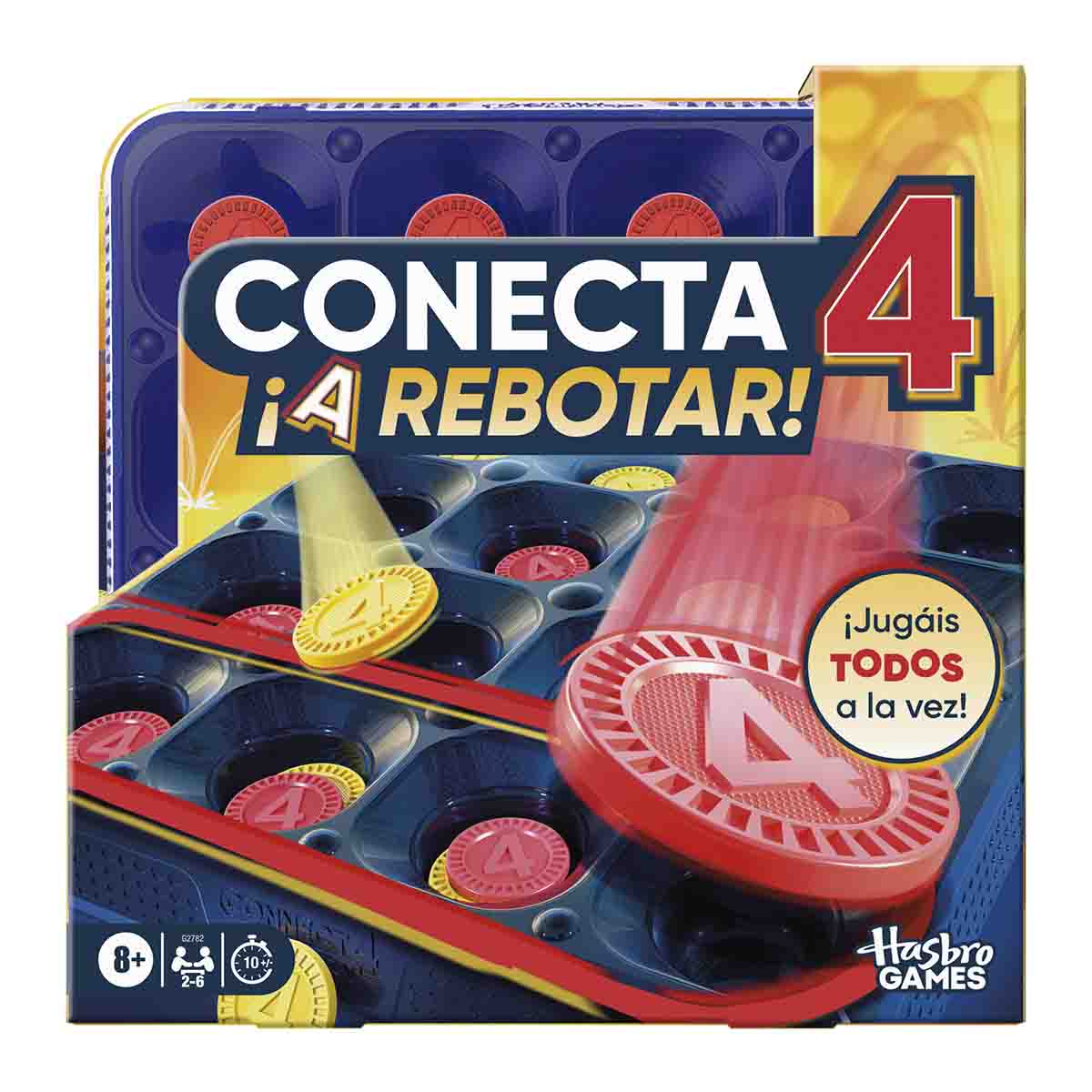 Hasbro Gaming - Juego de mesa Conecta 4 ¡A rebotar! Connect 4 Hasbro. - Image 1