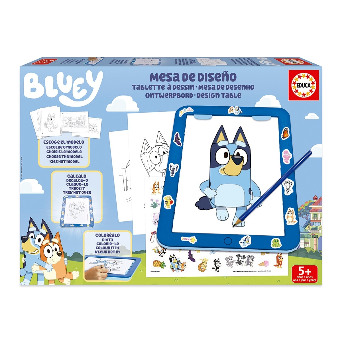 EDUCA - Juego educativo Mesa de diseño Bluey Educa. - Image 1