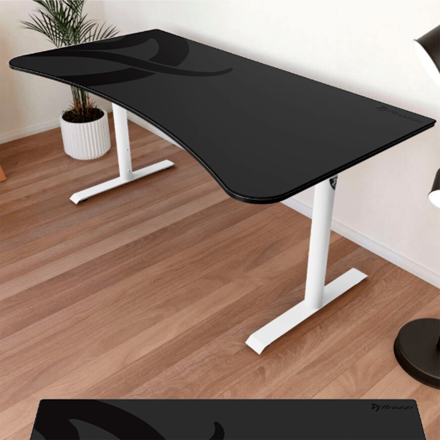 Arozzi - Mesa escritorio Gaming Arozzi Arena Negro Blanco. - Image 1