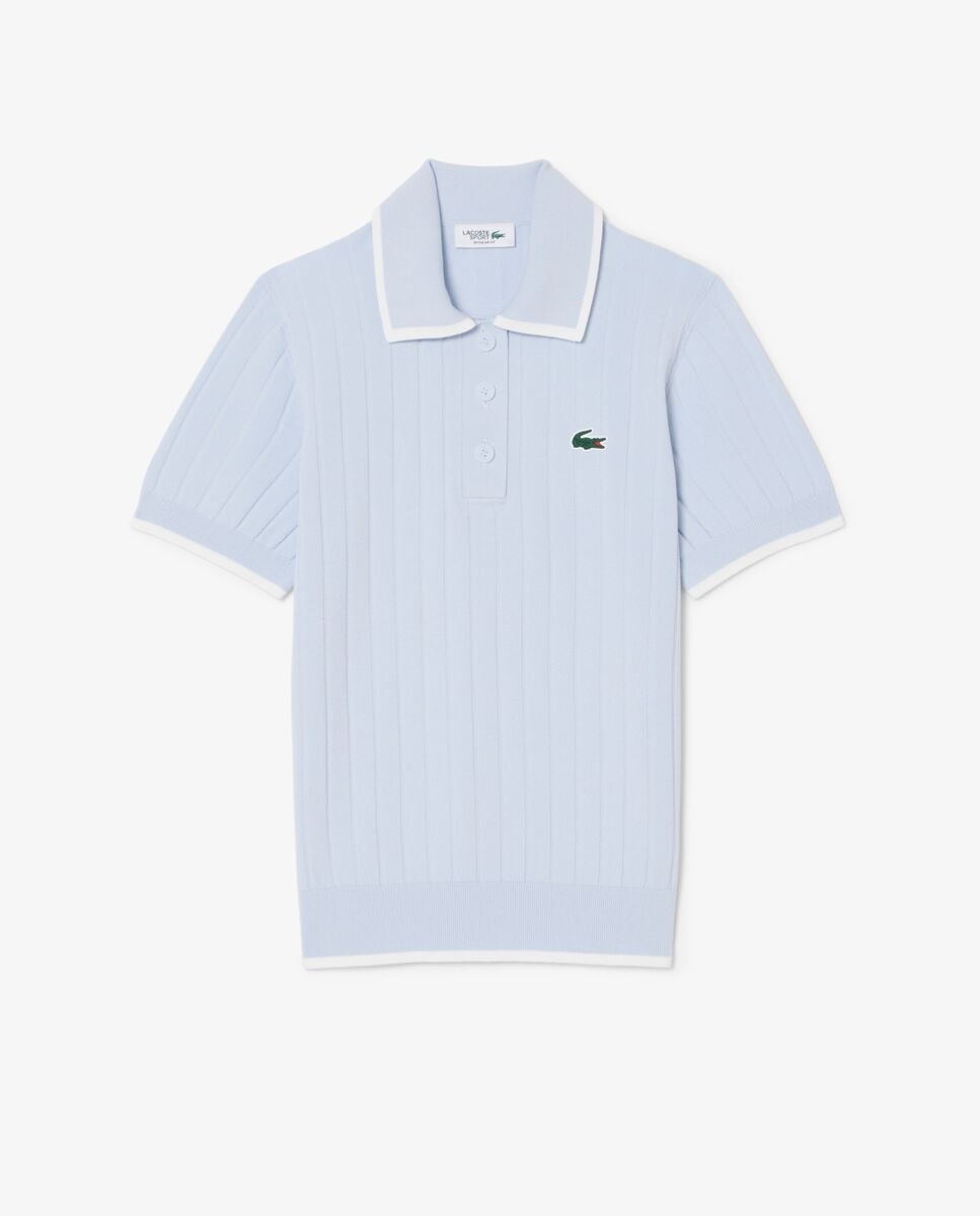 Lacoste - Jersey de golf de manga corta con cuello Polo de mujer. - Image 1