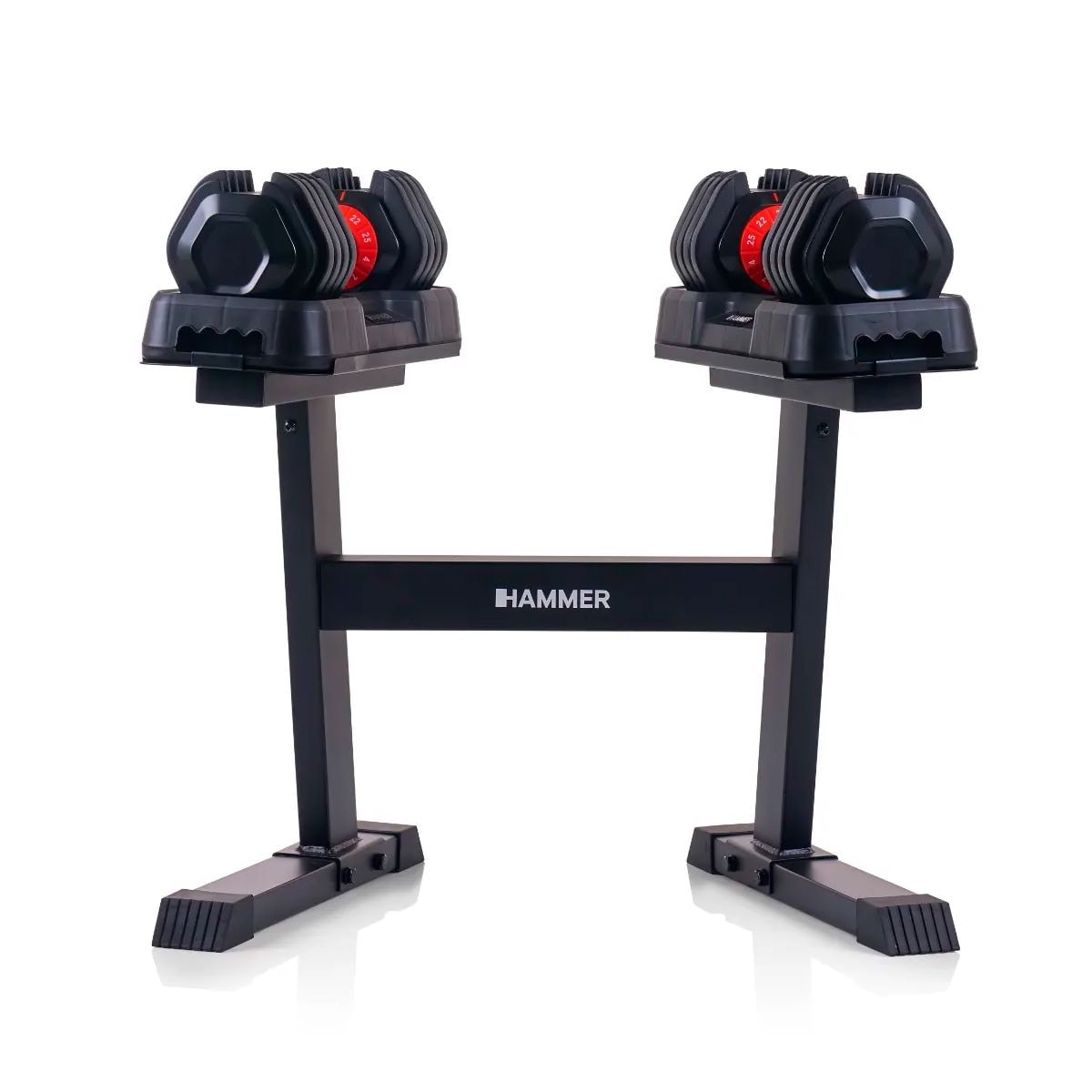 Hammer - Juego de 2 mancuernas Stronglock 4.0 25 kg + soporte Hammer. - Image 1