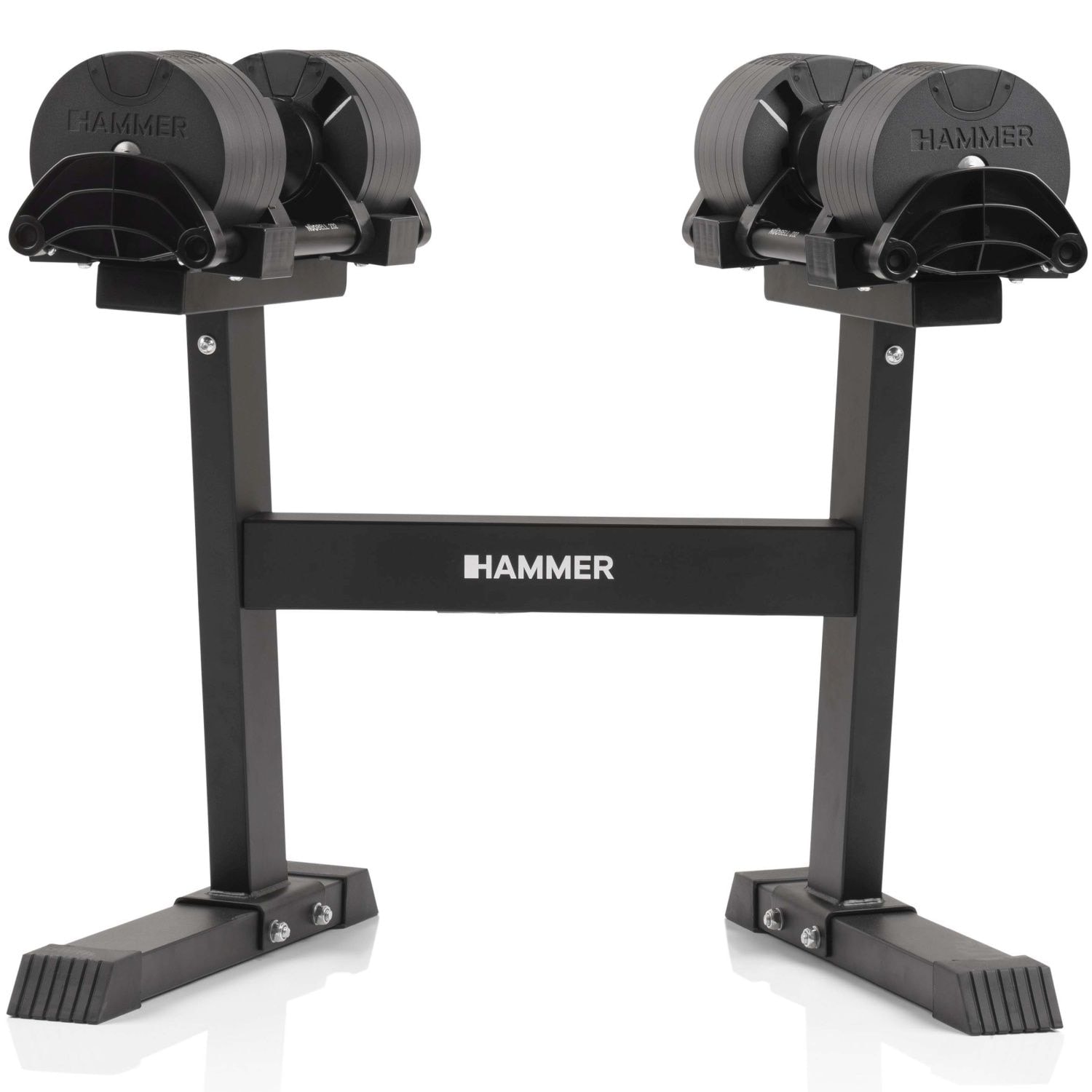 Hammer - Juego de 2 mancuernas Smartlock 32 kg + soporte Hammer. - Image 1
