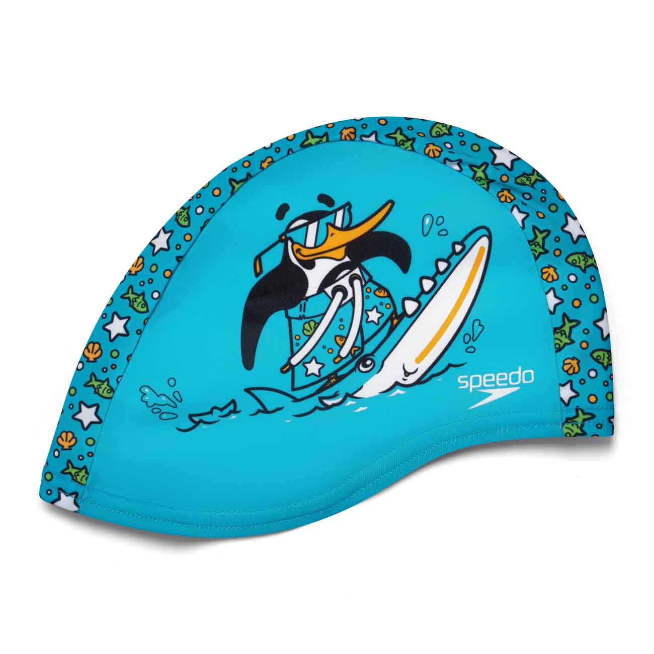 Speedo - Gorro de natación para bebés Printed Polyester Cap Speedo. - Image 1