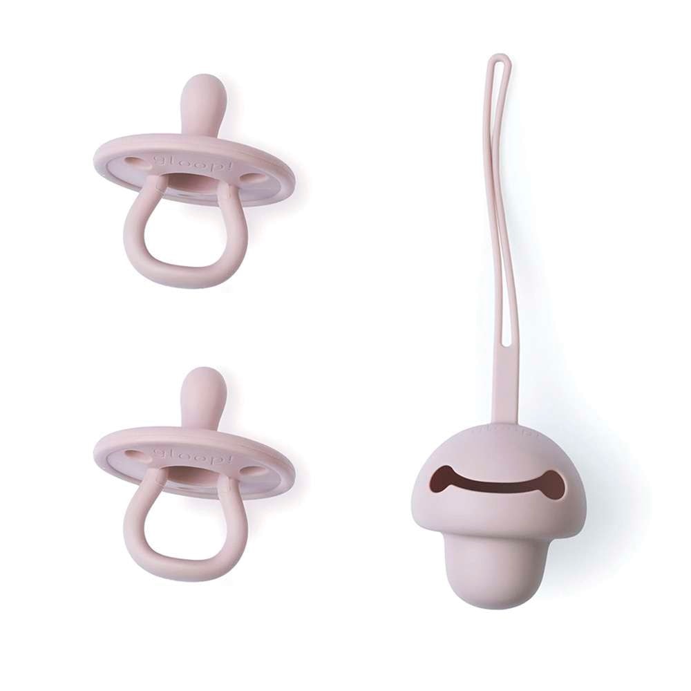 GLOOP! - Set 2 chupetes + Funda de silicona Gloop. - Image 1