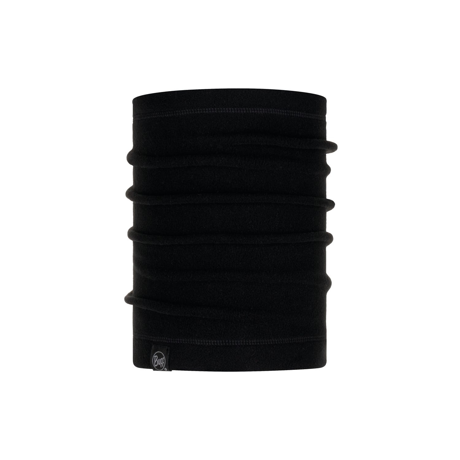 Buff - Bufanda de punto unisex Solid Black Buff. - Image 1