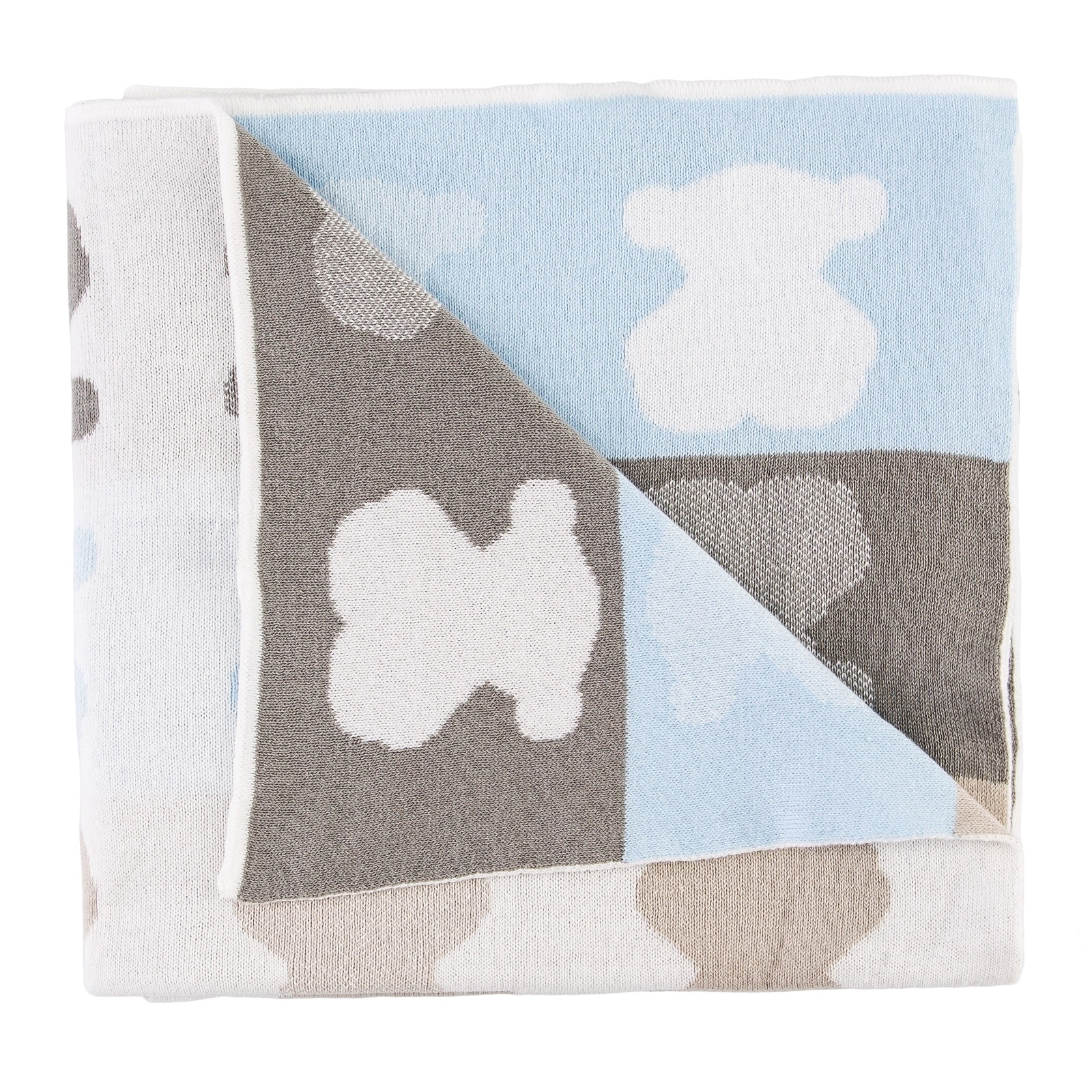 Tous - Manta reversible para mini cuna o cuna (78x104) Tous Baby Nilo-501. - Image 1