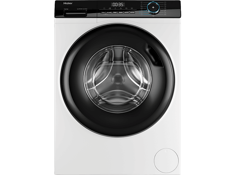 Lavadora carga frontal - Haier I-Pro Series 3 HW90-BP14939-S, 9kg, 1400rpm, Motor Inverter, Vapor, Antibacterias, Blanco - Image 1