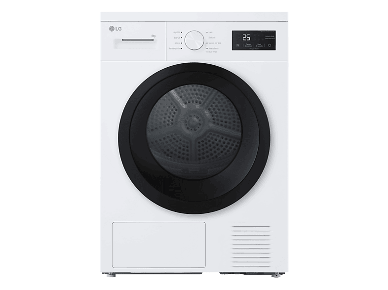 Secadora bomba de calor - LG RHA1008NWK, 8 kg, 8 programas, Blanco - Image 1