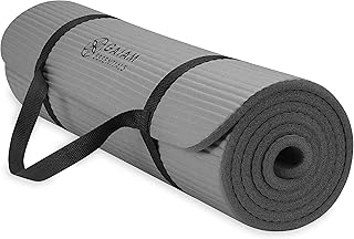 Gaiam Essentials Tapis de yoga épais avec sangle de transport facile à attacher, 183 x 61 x 6,2 cm (L x l x H) - Image 1