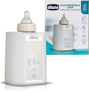 Chicco Chauffe-biberon et chauffe-repas, Avec 3 Programmes et Arrêt Automatique, Facile à Nettoyer, Compatible avec la plupart des Biberons, Aussi pour les pots, 14 x 14 x 17,5 cm, 481 grammes, Blanc - Image 1