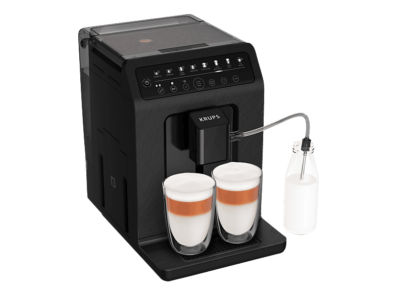 KRUPS EA897B Evidence ECOdesign Kaffeevollautomat Schwarz mit Schiefer-Optik - Image 1