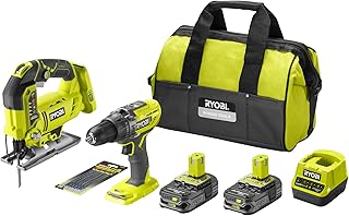 Perceuse-visseuse à percussion RYOBI 18V One+ - Scie sauteuse pendulaire - Sac de rangement - 2 batteries 2,5 Ah - 1 chargeur - RCK182B-225SA6 - Image 1