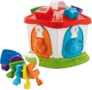 Chicco Cottage des Animaux 2 en 1 Trieur de Formes, Cube d'Activités Bébé à Niveaux de Difficulté Croissants, avec Touches Colorées et Formes en Plastique - Jouets pour enfants de 1 à 4 Ans - Image 1