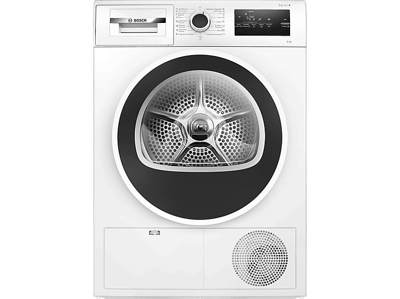 Secadora bomba de calor - Bosch WTR83200ES, Serie 4, 8 kg, 11 programas, AutoDry, Easy Clean, Blanco - Image 1