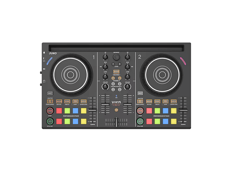 Mezcladora DJ - Vieta Pro Juno, 2 Canales, Power Pass-Through y USB-C, Negro - Image 1