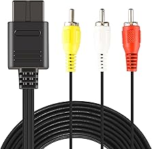 Link-e : Cable AV Audio Video RCA Compatible avec la Console Nintendo 64, Super Nintendo et Gamecube (N64, SNES, Supernes, GC) - Image 1