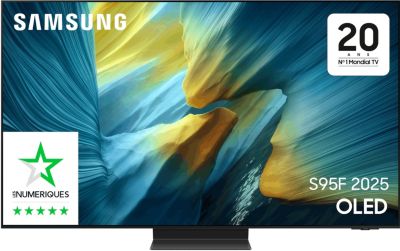 TV OLED SAMSUNG TQ65S95F sans reflet 4K AI 2025 - Image 1