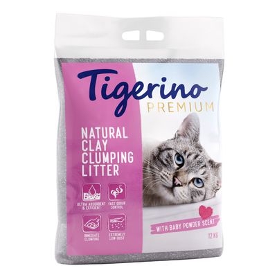 Tigerino Premium arena aglomerante con olor a talco - Image 1
