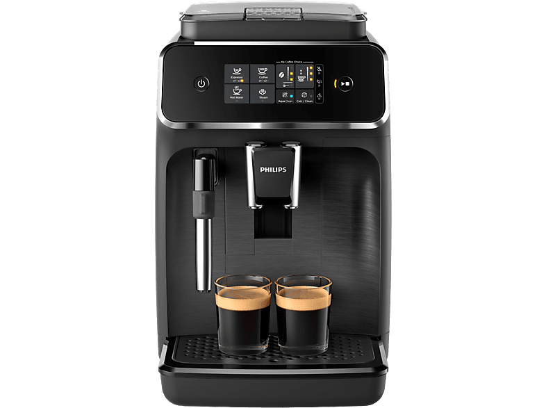 Cafetera superautomática - Philips EP2220/10, Molinillo integrado, Espumador de leche clásico, Filtro AquaClean, 1500W, 15 bar, 2 tazas, Negro - Image 1