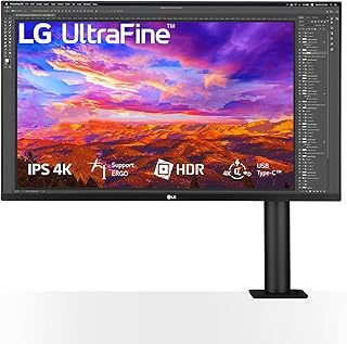 LG Ergo Ultrafine 32UN88AP-W Ecran PC 4K 32" - Dalle IPS résolution 3840x2160, 5ms 60Hz, HDR 10, DCI-P3 95%, Pied Ergonomique réglable, USB-C, Haut-parleurs - Image 1