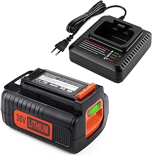 36V 2.5Ah Batterie de Rechange pour Black+Decker Batterie 36V BL20362 LBX2040 LBX36 avec Chargeur pour Black Decker Chargeur LCS36 LCS40 - Image 1