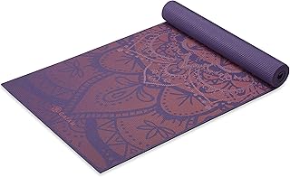 Gaiam Tapis de yoga, d'exercice et de fitness antidérapant pour tous les types de yoga, pilates et entraînements au sol 172,7 cm x 61 cm x 6 mm d'épaisseur - Image 1
