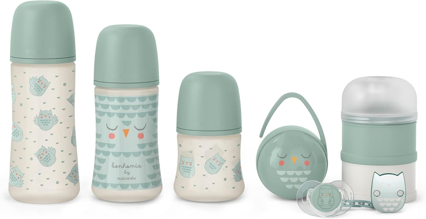 Coffret naissance welcome baby set bonhomia vert - Suavinex - Image 1