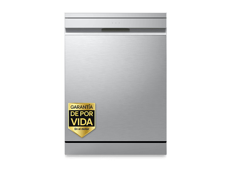 Lavavajillas - LG DF375HVS, 14 servicios, 10 programas, 60 cm, LED táctil, Tercera bandeja, TrueSteam™, QuadWash™, Inox antihuellas - Image 1