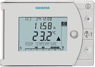 SIEMENS - Régulateur de température ambiante sans Fil REV24-XA avec Programmation hebdomadaire, écran LCD et algorithme PID pour Un contrôle précis du Chauffage et du rafraîchissement - Image 1