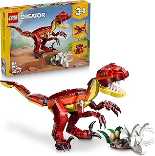 LEGO Creator 3-en-1 Le Dinosaure Féroce - Figurines de Dino : Vélociraptor, Stégosaure ou Ptérosaure - Squelette & Dents Pointues - Superbe Cadeau d'anniversaire pour Garçon ou Fille dès 8 Ans 31379 - Image 1