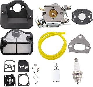 MCHNIC Carburateur Filtre à air Filtre à essence Membrane Joint pour Husqvarna 36 41 136 137 137E 141 142 142E Tronçonneuse Remplace Zama C1Q-W29E - Image 1