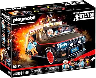 Playmobil 70750 Le Fourgon de l'Agence Tous Risques - A-Team - Les légendaires Personnages Hannibal, B.A., Face et Murdock - Movie Cars - Véhicule Iconique PlaymoPourLesGrands - Dès 5 Ans - Image 1