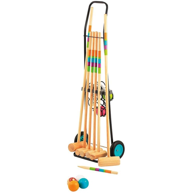JEU DE CROQUET JUNIOR ET ADULTE - 6 JOUEURS - Image 1