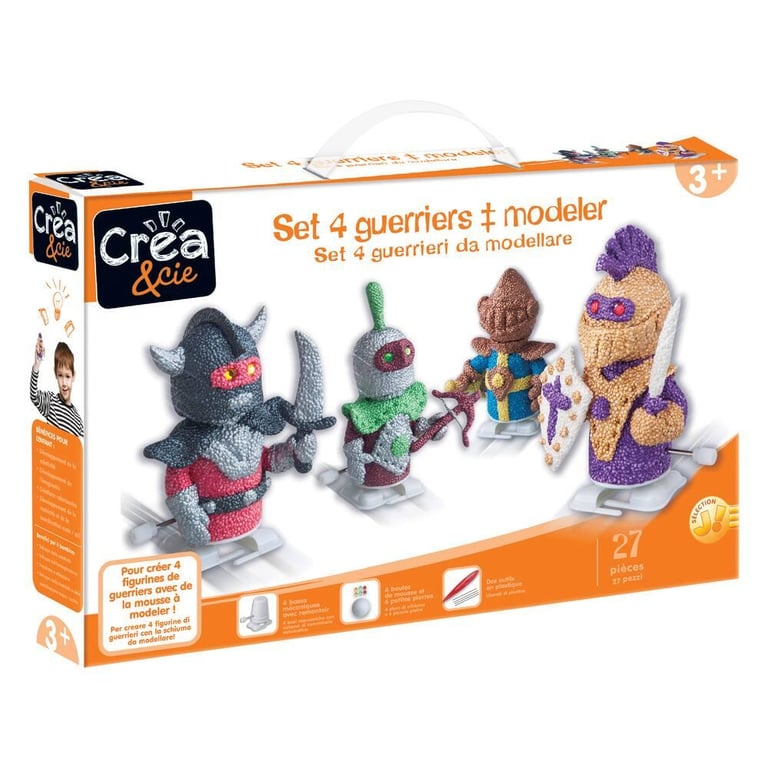 SET 4 GUERRIERS A MODELER - Image 1