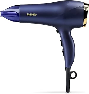 BaByliss Sèche-cheveux Midnight Luxe - Puissance de 2300W, Fonction ionique anti-frisottis, Séchage rapide, Professionnel et léger, 3 réglages de température & 2 réglages de vitesses, 5781PE - Image 1