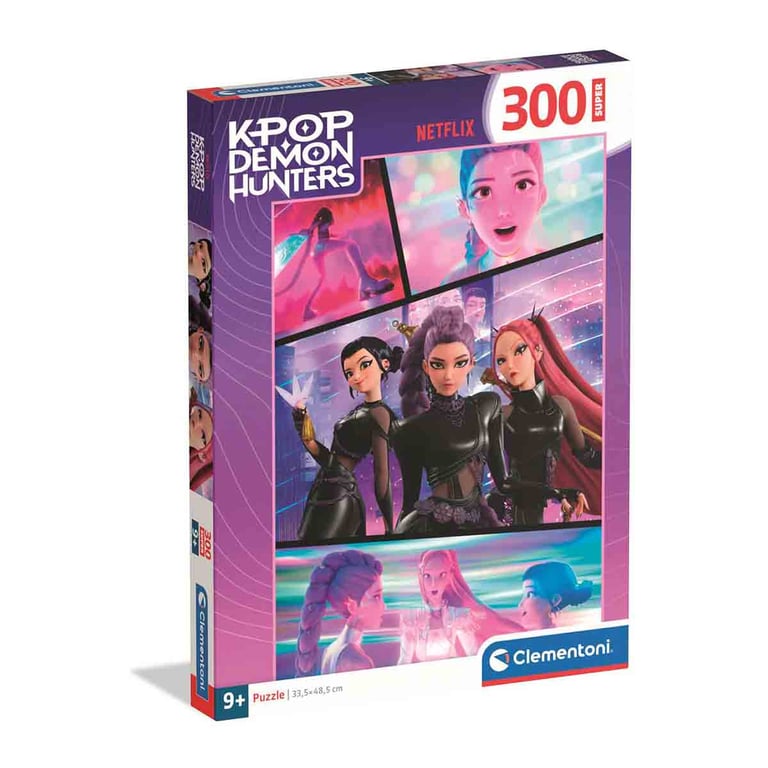 Puzzle 300 Super K-Pop Demon Hunters Clementoni - Image 1