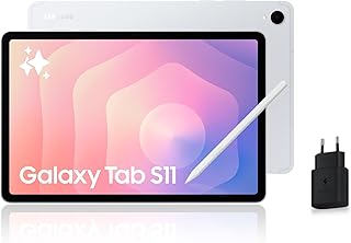 Samsung Galaxy Tab S11 11'' WiFi 128 Go, Tablette Android avec Galaxy AI, DeX, Argent, S Pen et Chargeur Secteur Rapide 25W Inclus, Version FR - Image 1