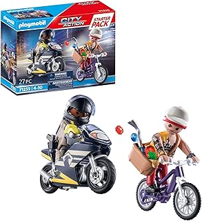 Playmobil 71255 Starter Pack Agent et Voleur - City Action - Police - Courses Poursuite Entre Un Bandit et Un Policier - Coffret découverte idée Cadeau - Dès 4 Ans - Image 1