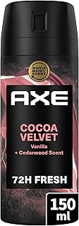 AXE - Déodorant Homme Spray - Cocoa Velvet - Collection Prestige - Spray Anti-transpirant - Fraîcheur 72h non-stop - parfum chocolat ruby, vanille et cèdre - 150ml - Image 1