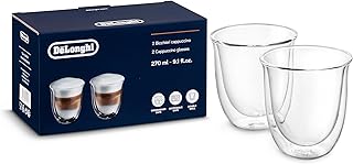 De'Longhi verre thermique DeLonghi Service à cappuccino à double paroi DLSC311, 2 pièces (1 paquet), transparent - Image 1